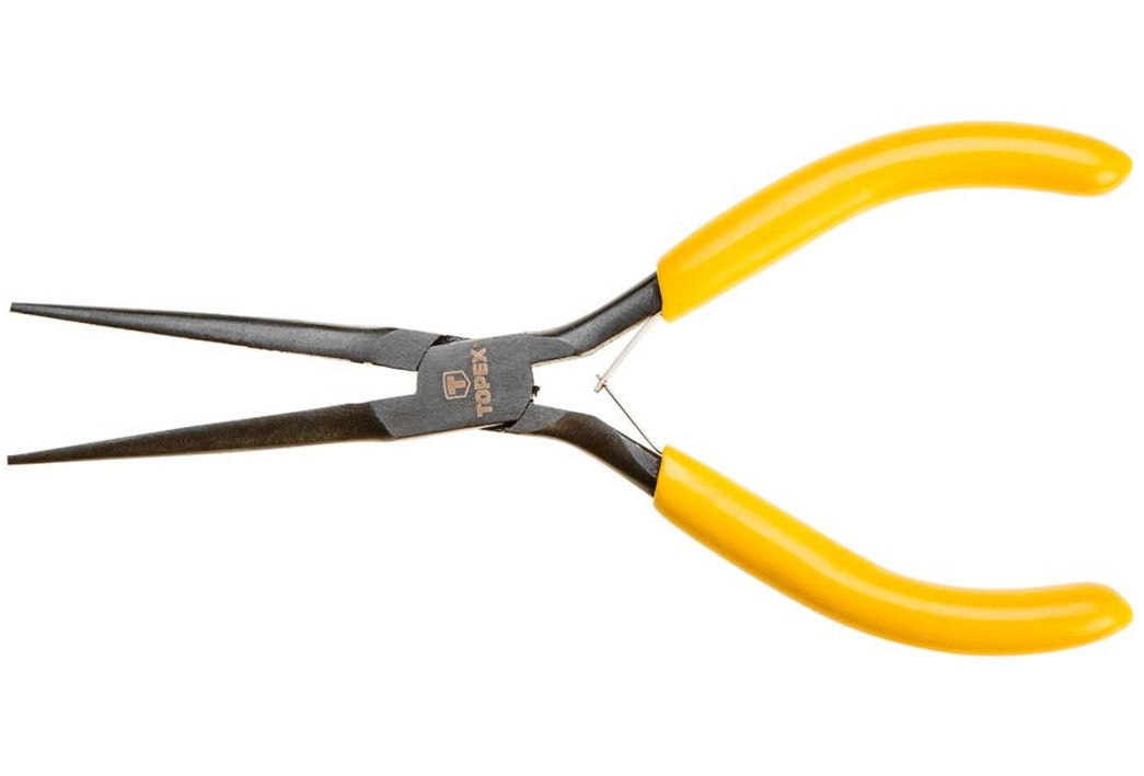 Topex 32D036 műszerész félkerekcsőrű fogó, hosszú, 150 mm termék fő termékképe