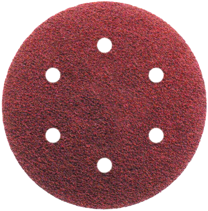 Abraboro 150 mm kör alakú csiszolópapír 6 lyukkal, 240-es szemcseméret, 50 db/csomag termék fő termékképe