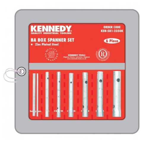 KENNEDY Csőkulcs készlet 0-10 BA hajtószárakkal, 6 részes termék fő termékképe