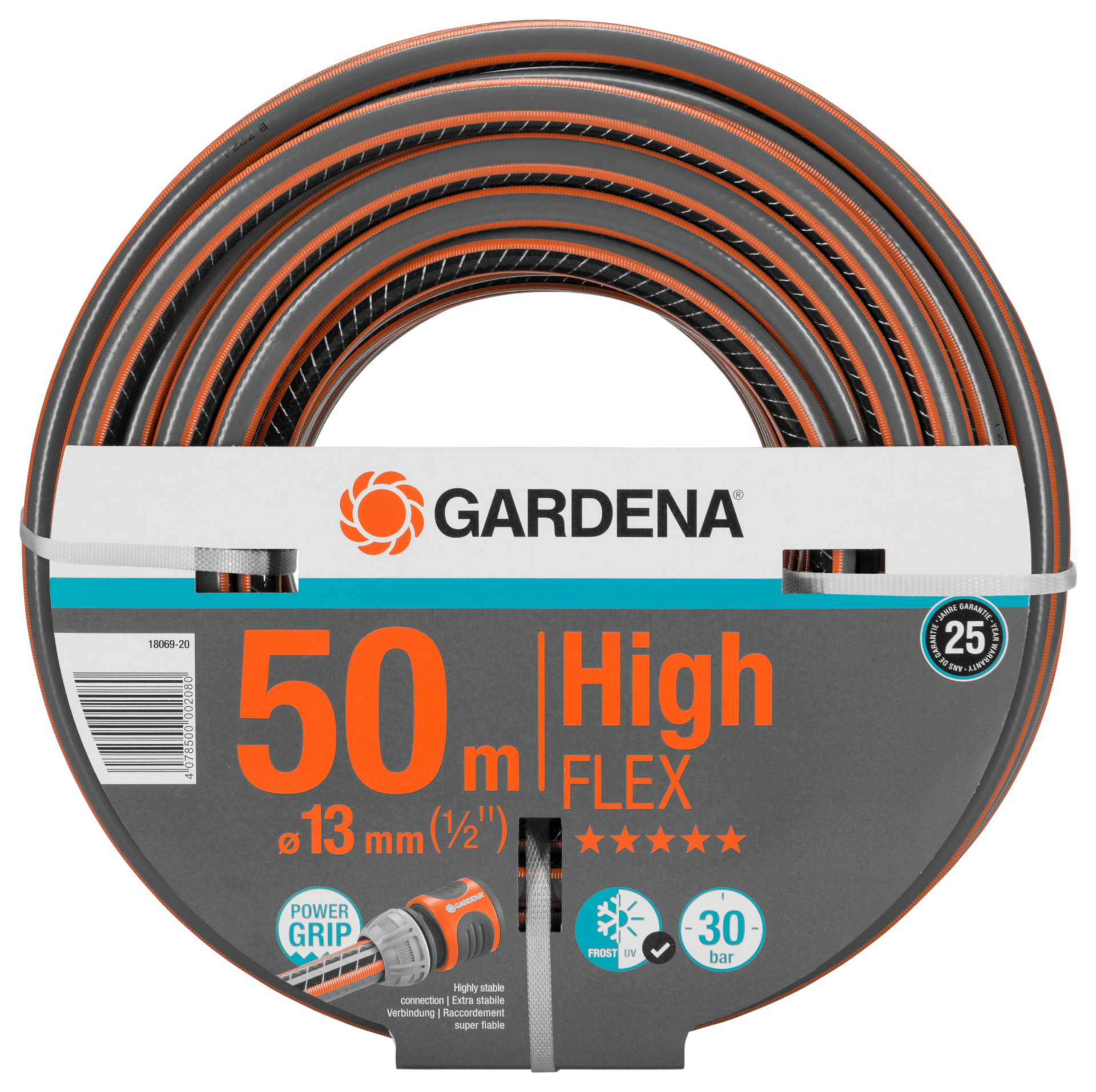 Gardena Comfort HighFLEX tömlő, 13 mm (1/2"), 30 bar, 50 m/tekercs termék fő termékképe