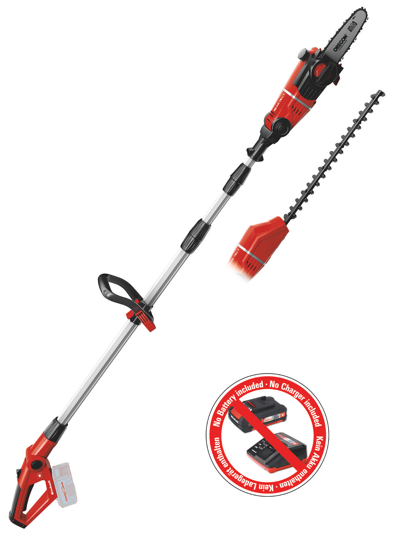 EINHELL GE-HC 18 Li T-Solo akkus magassági ágvágó és sövényvágó (akku és töltő nélkül) termék fő termékképe
