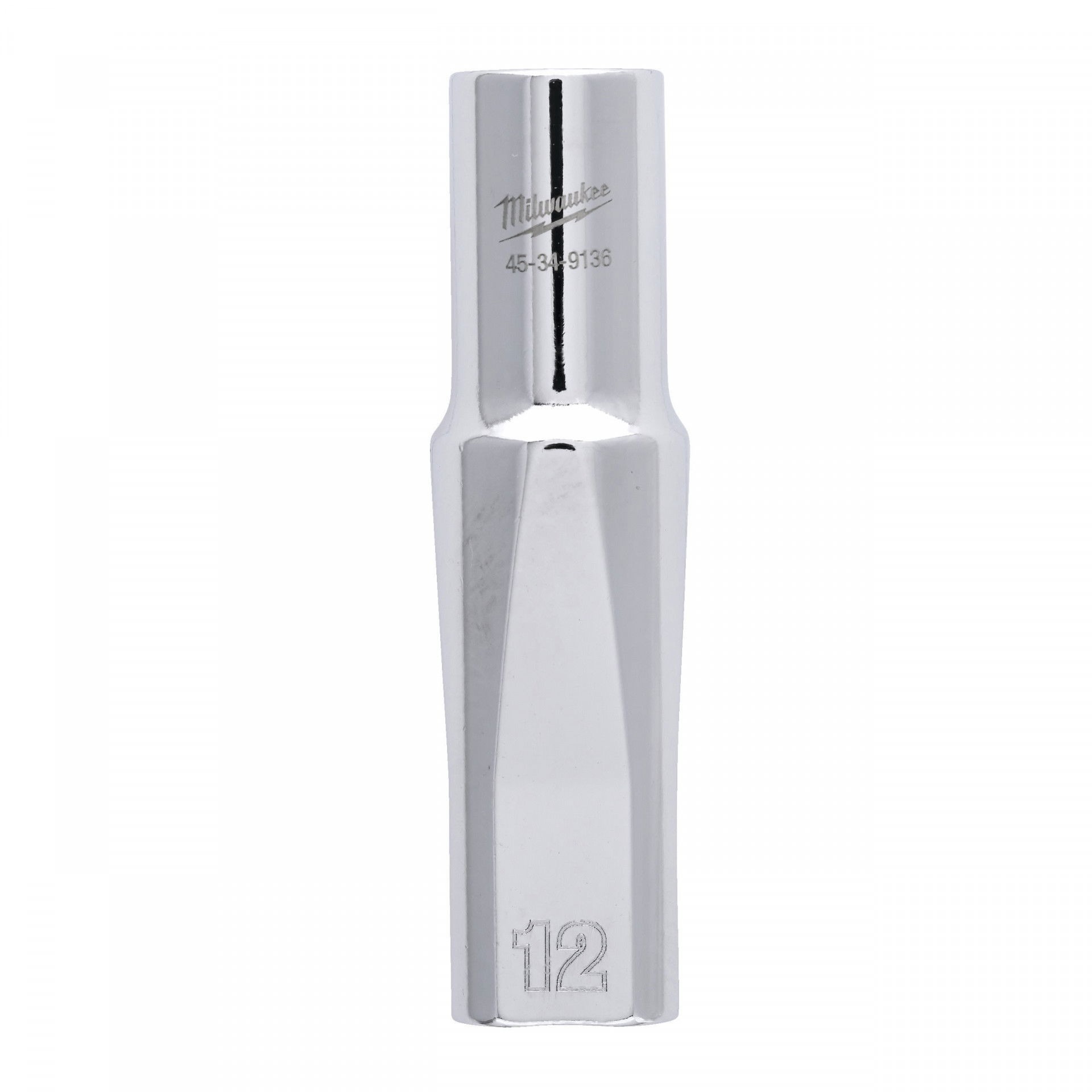 Milwaukee FOUR FLAT™ oldalú 1/2"-os dugókulcs fej, hosszú, 6-lapú, 12 mm termék fő termékképe