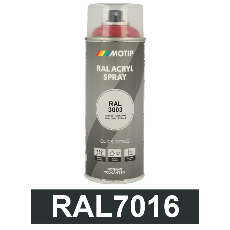Motip Ipari festék spray, RAL7016, 400 ml termék fő termékképe