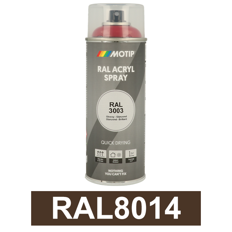 Motip Ipari festék spray, RAL8014, 400 ml termék fő termékképe