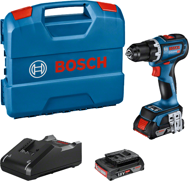 Bosch GSR 18V-90 C akkus fúró-csavarozó (2 x 2.0 Ah Li-ion akkuval, L-Case kofferben) termék fő termékképe